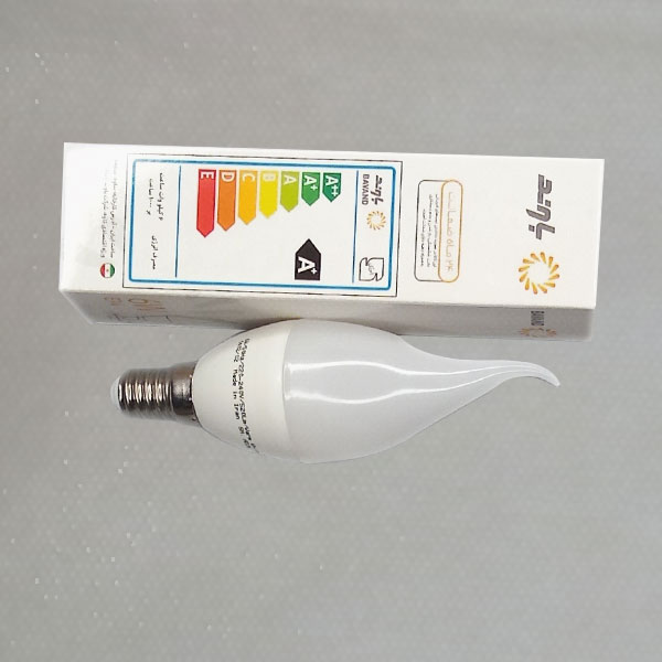 لامپ ال ای دی 7 وات شمعی حبابی باوند آفتابی